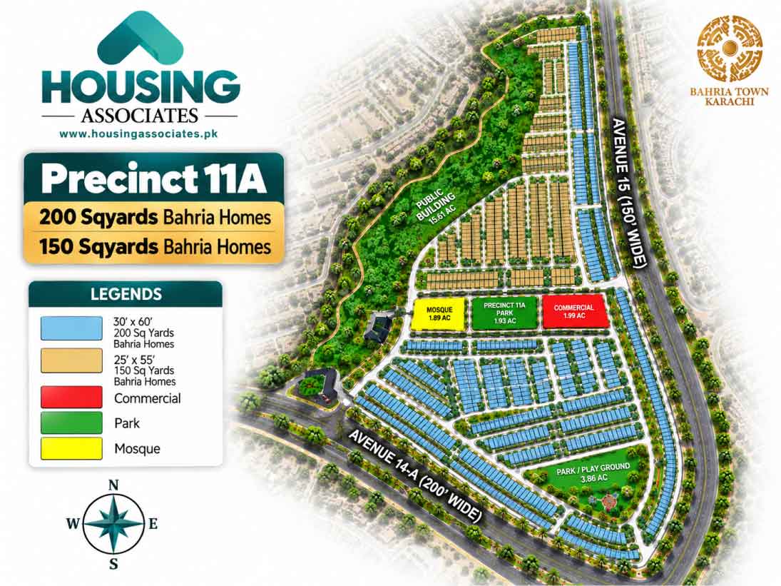 Precinct 11A HD Map Bahria Town Karachi